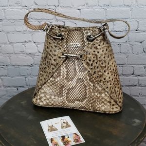 Sophie Python convertible handbag backpack